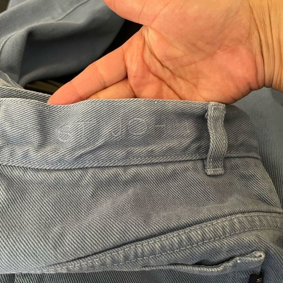 ST JOHN Women High Rise Jeans 12 blue Straight Leg - Picture 9 of 10